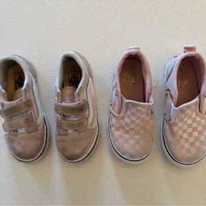 Lot of Pink Vans Kids Sneakers- size 9 toddler